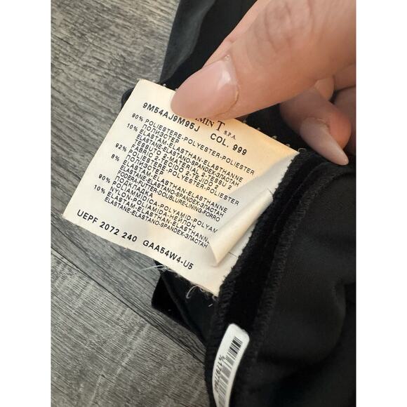 Armani Collezioni Velvet Sleeveless Knee Length Dress Size 4 Made In Italy - Picture 11 of 13